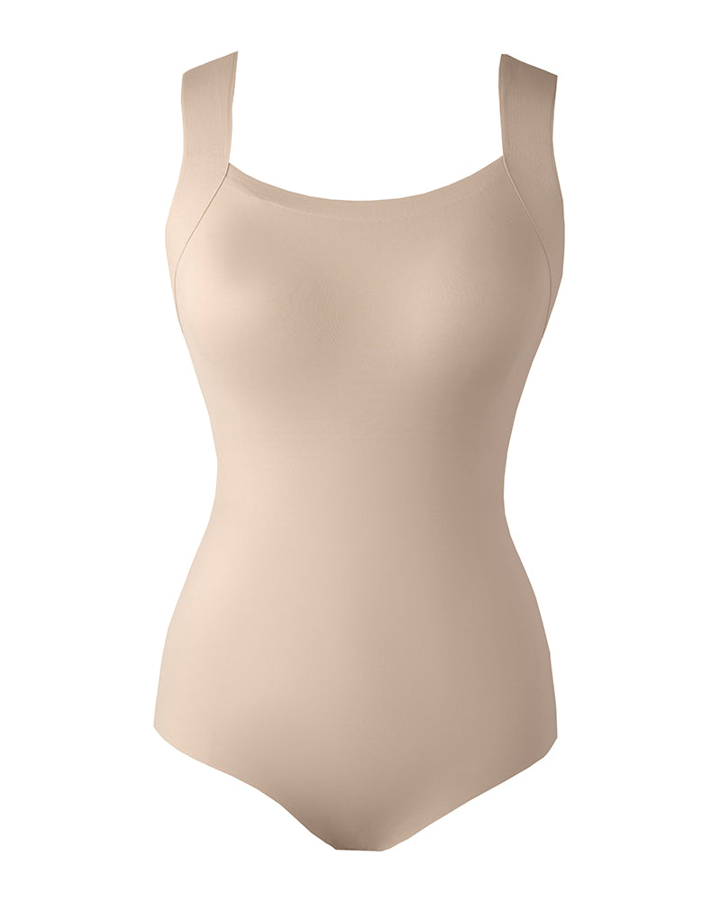 Chicme Contourx U Neck Shapewear Built In Bra Sleeveless High Strechy Slim Fit Tank Bodysuits