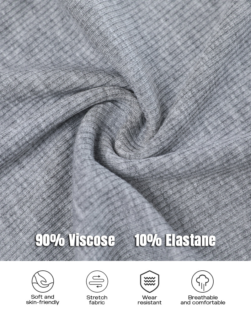 3 Pack Knit Round Neck Thick Strap Racerback Tank Tops(Without Pads)