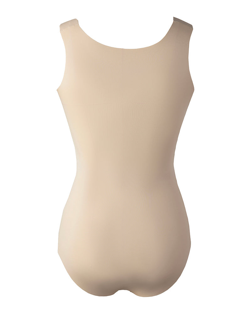 Chicme Contourx U Neck Shapewear Built In Bra Sleeveless High Strechy Slim Fit Tank Bodysuits