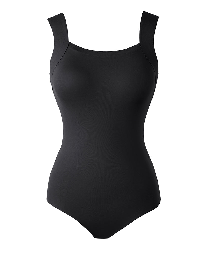 Chicme Contourx U Neck Shapewear Built In Bra Sleeveless High Strechy Slim Fit Tank Bodysuits