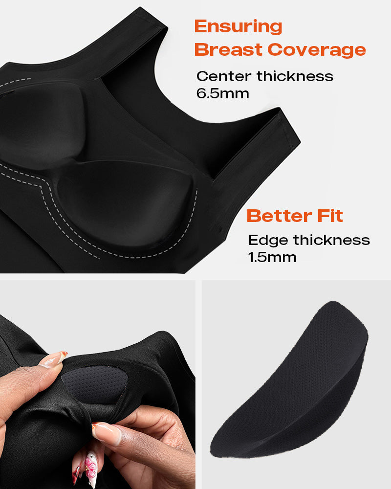 Chicme Contourx U Neck Shapewear Built In Bra Sleeveless High Strechy Slim Fit Tank Bodysuits