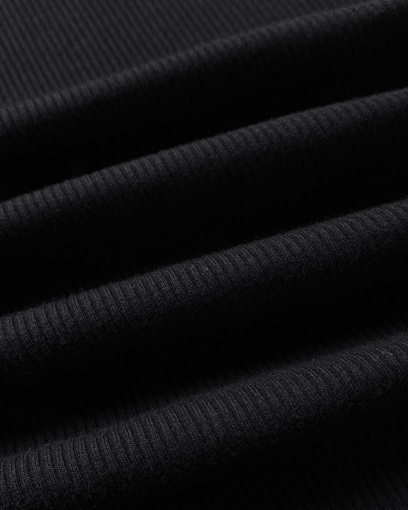 Rhinestone Contrast Sequin Keyhole Neck Sleeveless Slim Fit Elasticity Ribbed Top Elegant Tank