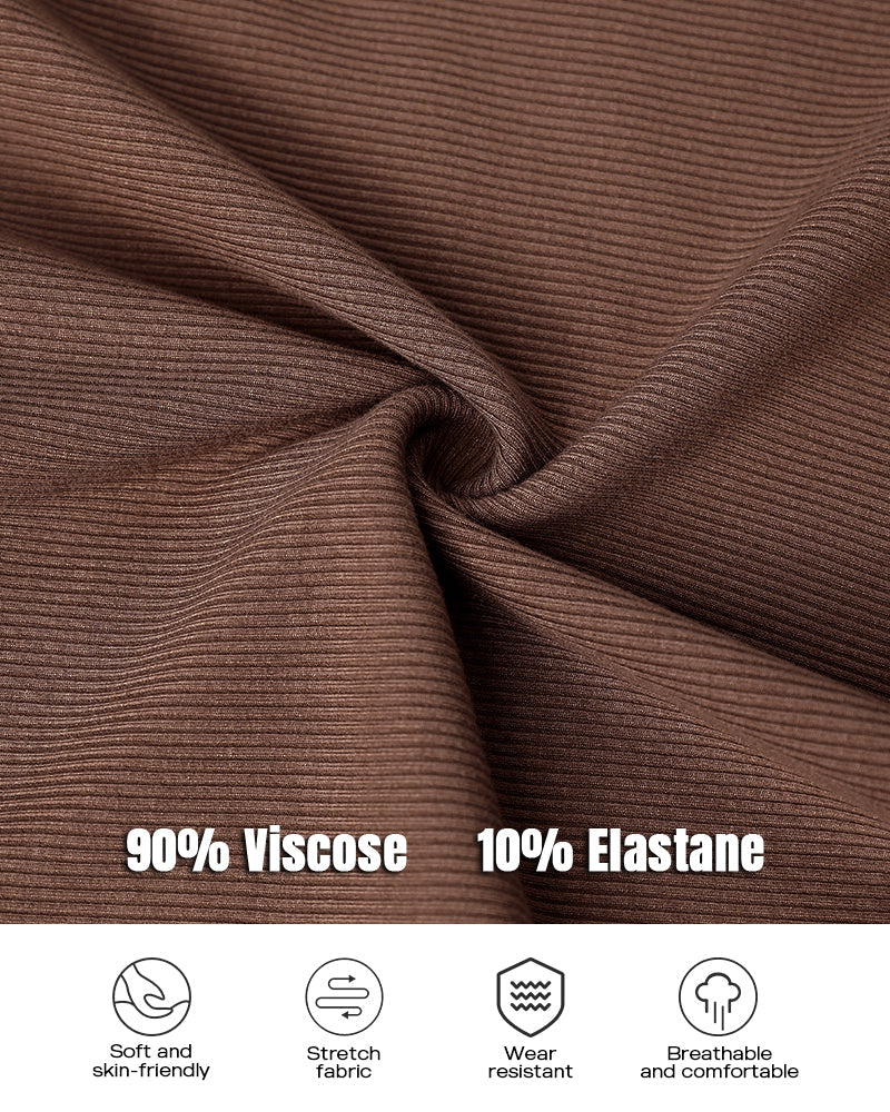 3 Pack Knit Round Neck Thick Strap Racerback Tank Tops(Without Pads)