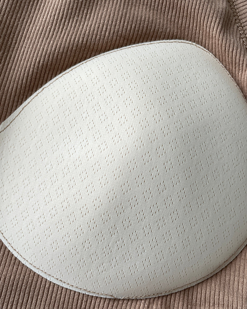 Chicme Built In Bra 2 Piece Athletic Tank Tops For Women Ribbed Tank Top