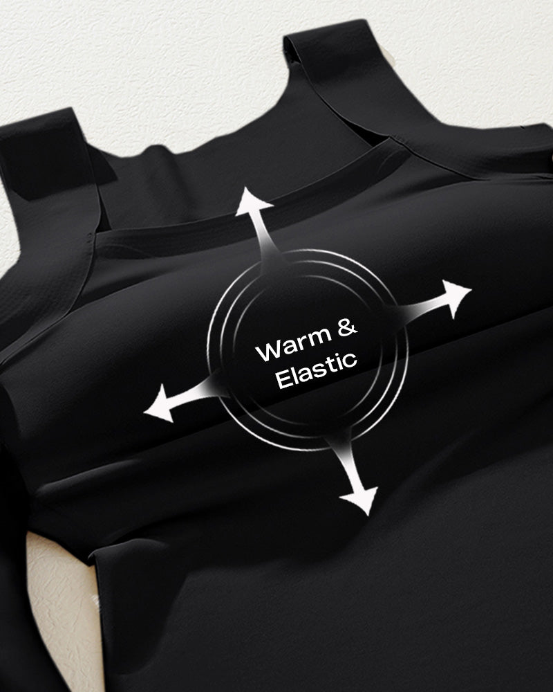 Chicme Contourx U Neck Shapewear Built In Bra Sleeveless High Strechy Slim Fit Tank Bodysuits