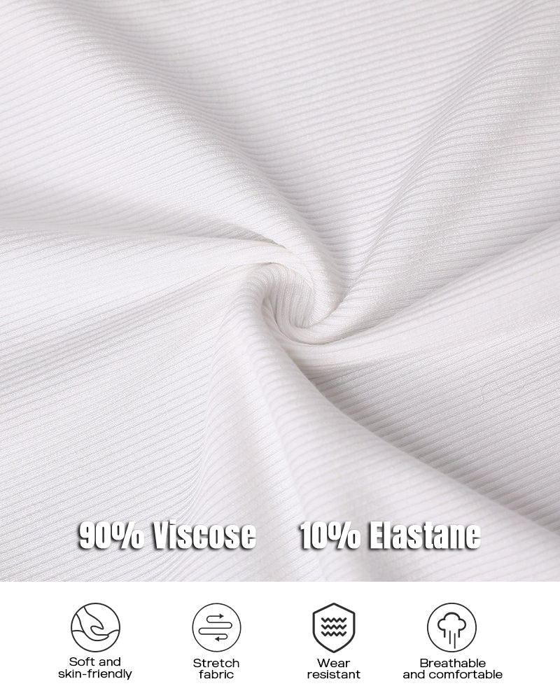 ChicMe Built-in Bra Ribbed Round Neck Tank Top