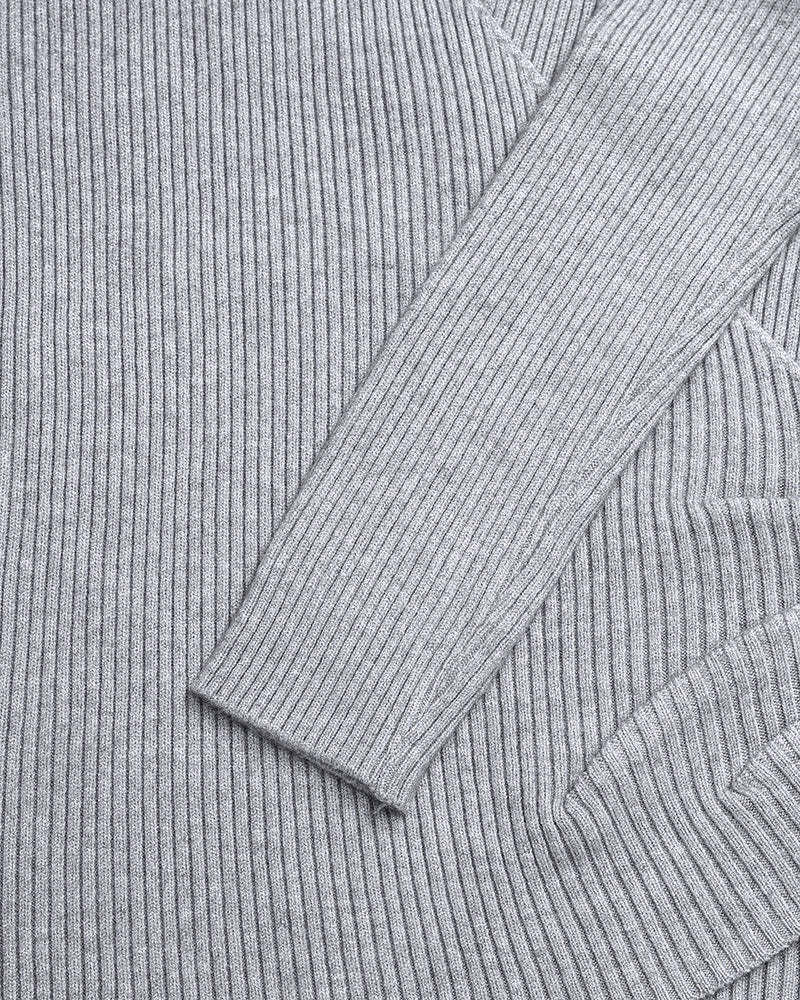 Overlap V-Neck Ruched Side Button Decor Knit Sweater Slim Fit Ribbed Pullover Top