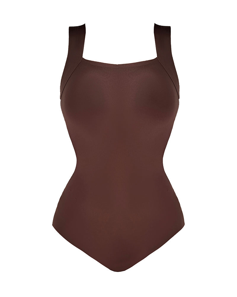 Chicme Contourx U Neck Shapewear Built In Bra Sleeveless High Strechy Slim Fit Tank Bodysuits