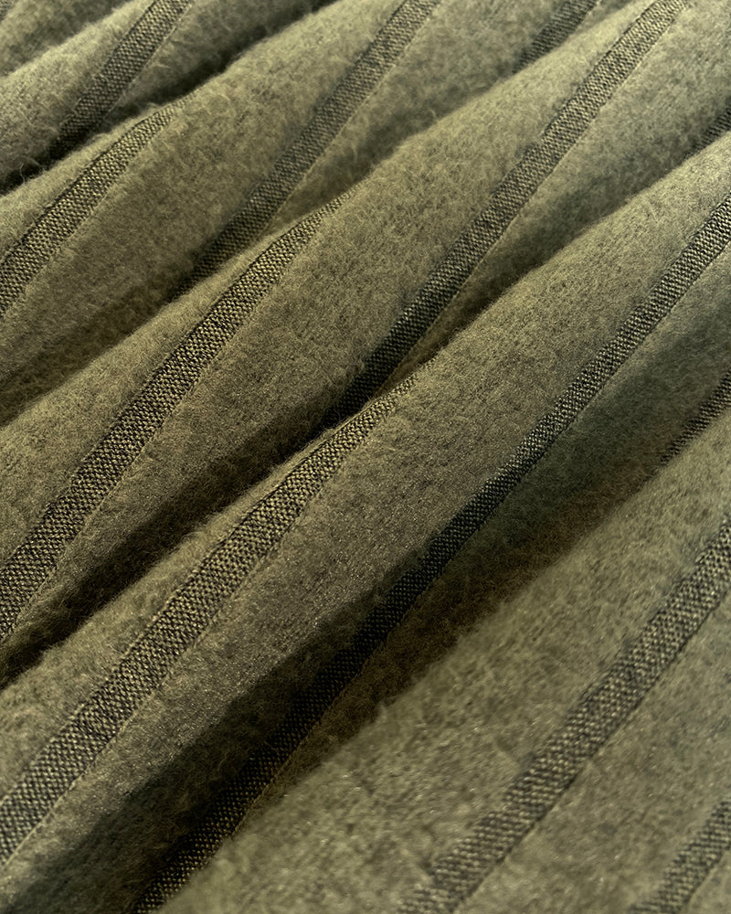 U-Neck Long Sleeve Ribbed Tops Fleece Lined Basic Layering Soft Thermal Tee (No Padding)